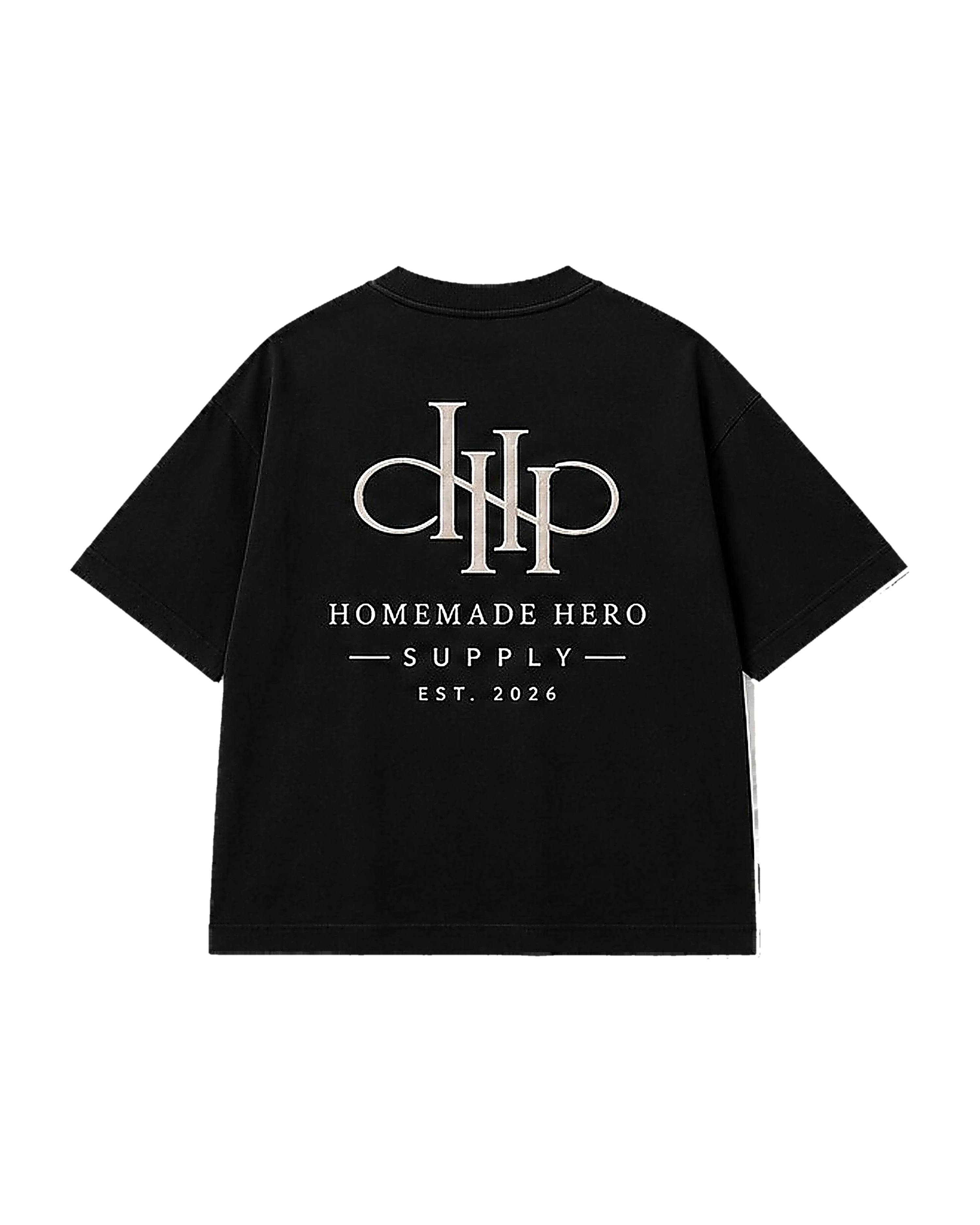 Heavyweight Tee — Black — back