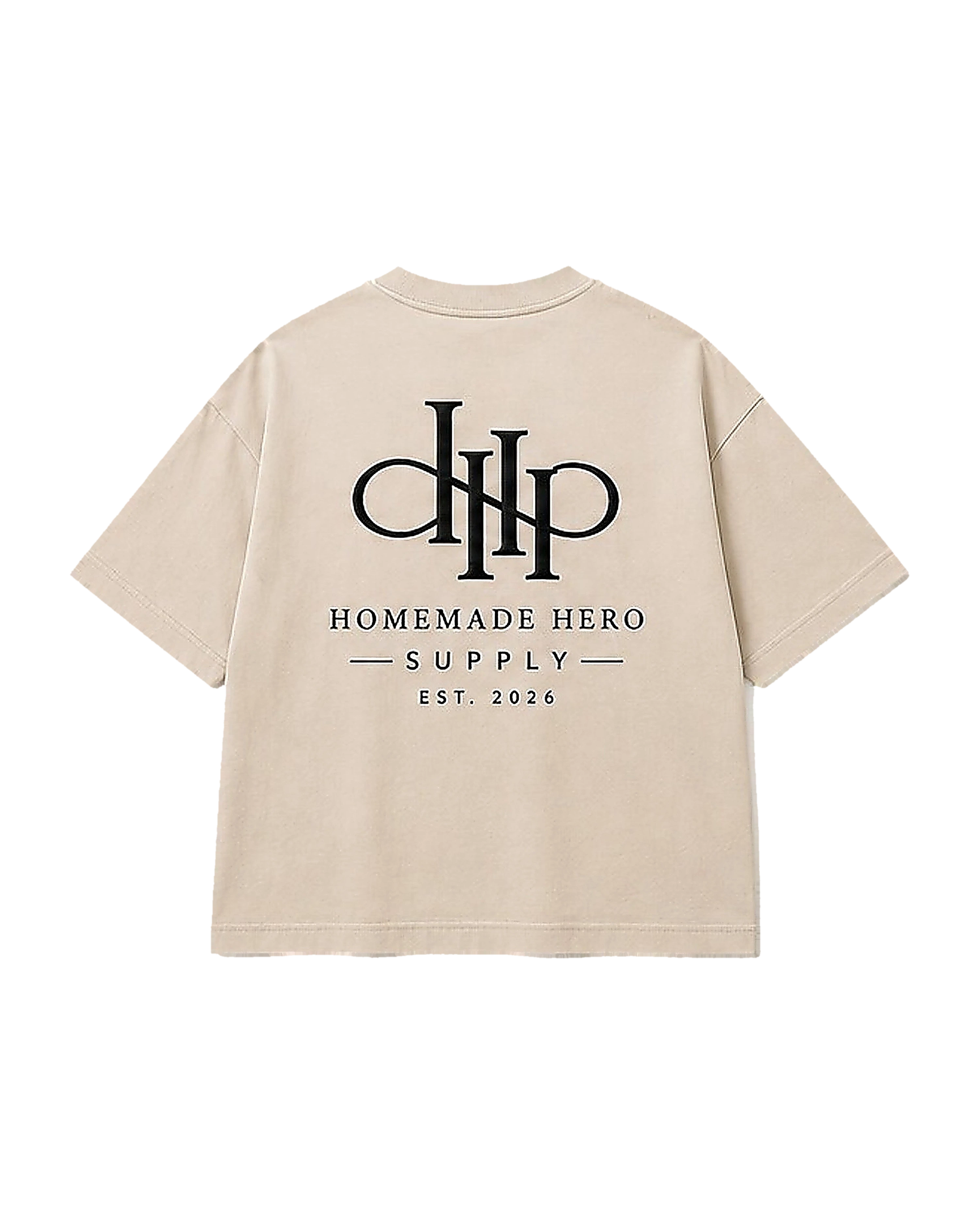 Heavyweight Tee — Cream — back